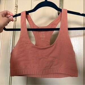 MATE the Label 100% organic cotton sports bra in Rose